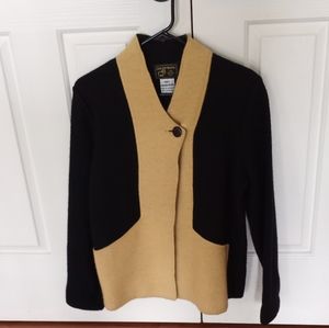 South Wool Ladies Size Med Deep Yellow and Black